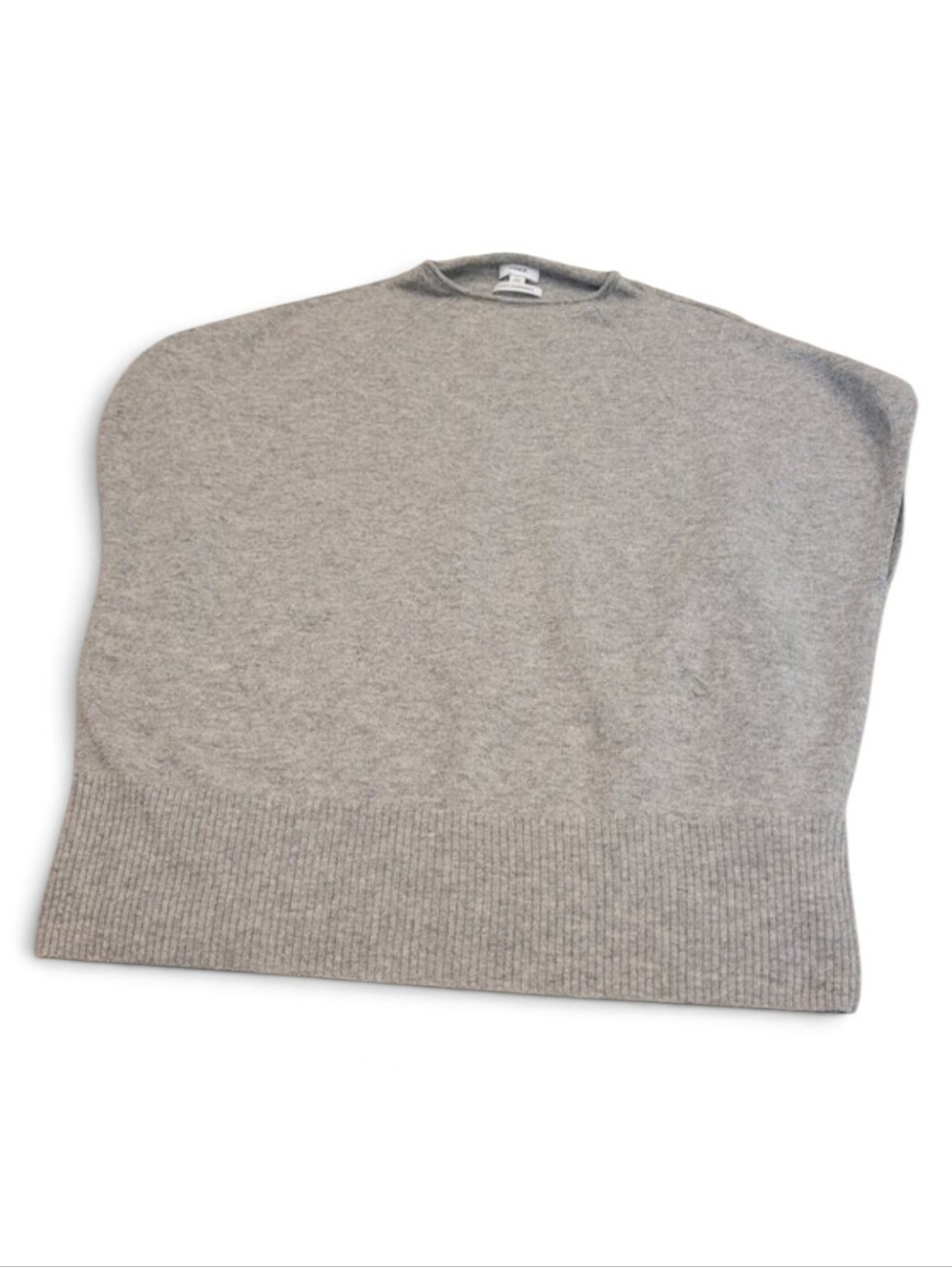 Vince Womens 100% Cashmere Grey Short Sleeve Sweater Size Small